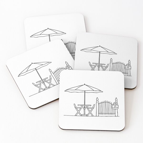 Item preview, Patio Umbrella Set Near Gate designed and sold by rasagamastore.