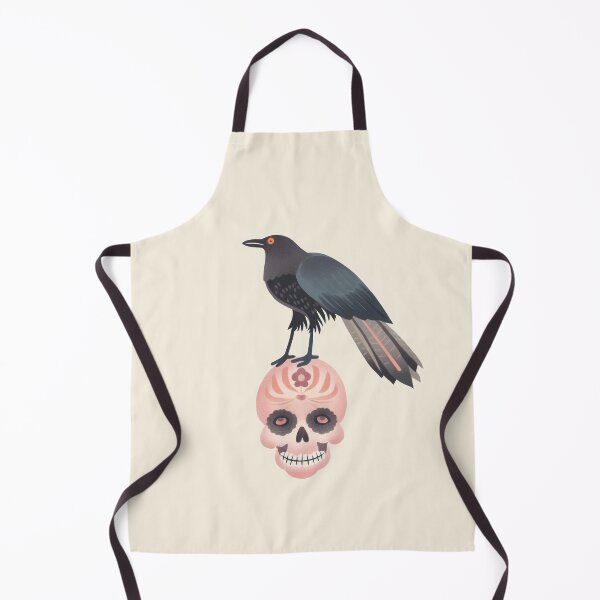 Item preview, Scandinavian Folk Art, Raven Standing On a Skull designed and sold by xiao xuans.