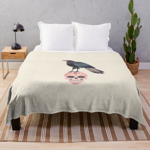 Item preview, Scandinavian Folk Art, Raven Standing On a Skull designed and sold by xiao xuans.