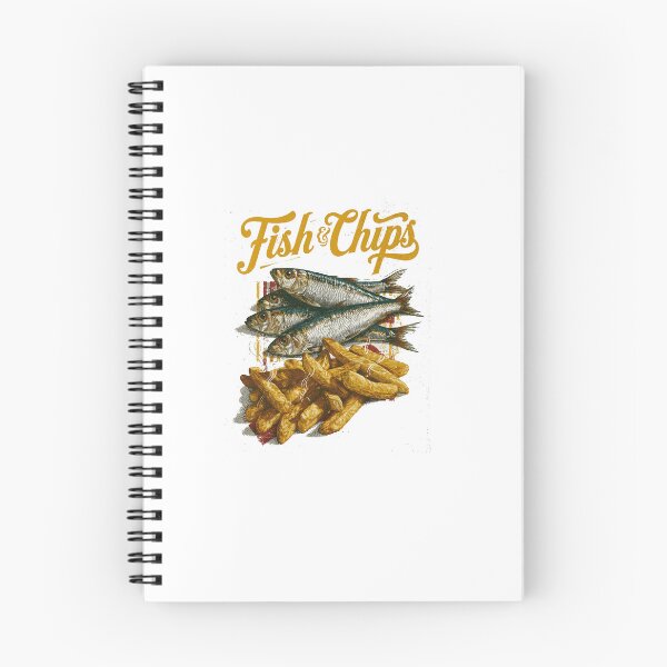 Item preview, Fish & Chips Vintage Retro Sardines designed and sold by Ramona-Gliga.