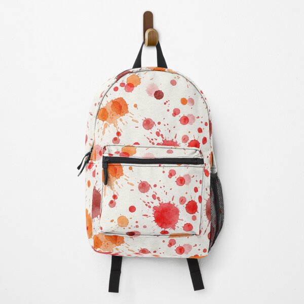 Item preview, Abstract Red & Orange Watercolor Splatter Pattern designed and sold by wissal.studio.