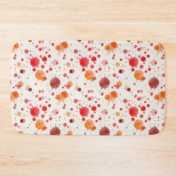 Item preview, Abstract Red & Orange Watercolor Splatter Pattern designed and sold by wissal.studio.