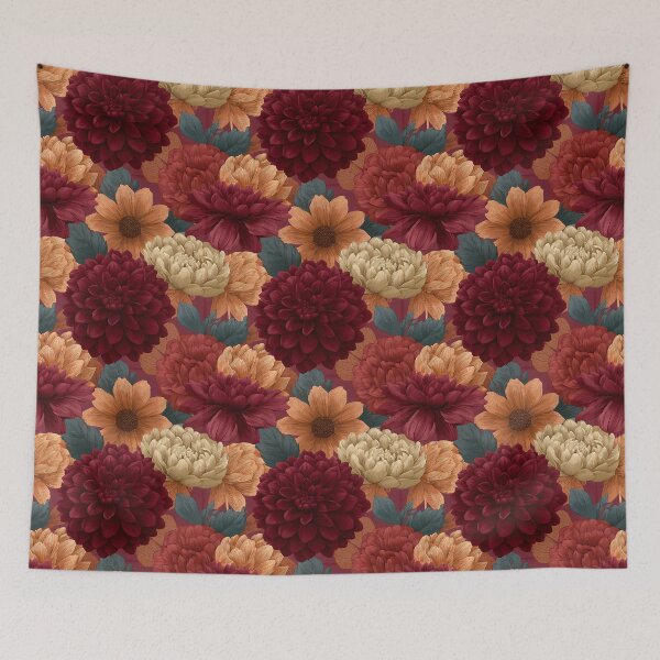 Item preview, Lush Chrysanthemum Flower - Tropical Flower Pattern  - Christmas Gifts For Men designed and sold by RoyalStarsPatts.