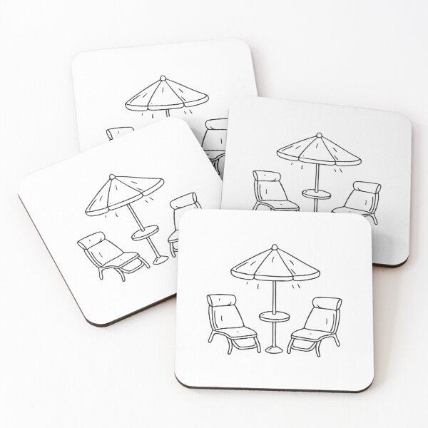 Item preview, Dusty Umbrella Table at Resort designed and sold by rasagamastore.