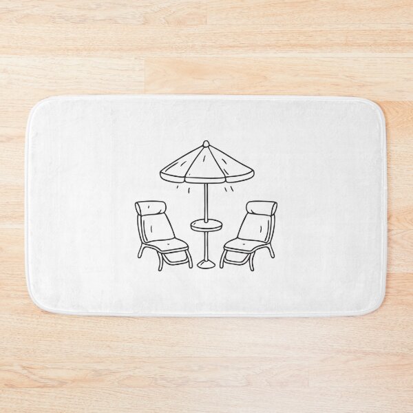 Item preview, Dusty Umbrella Table at Resort designed and sold by rasagamastore.