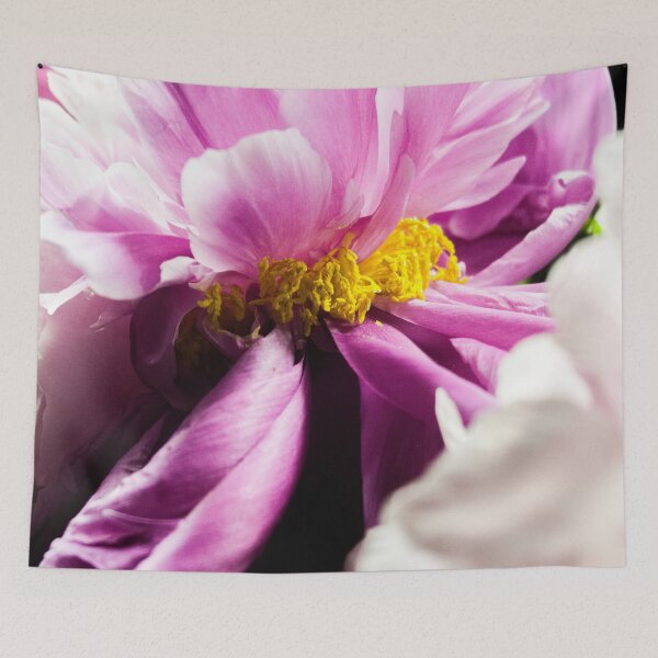 Item preview, Romantic Pink Peony Blossom Macro Floral Art designed and sold by Apex_Visuals.