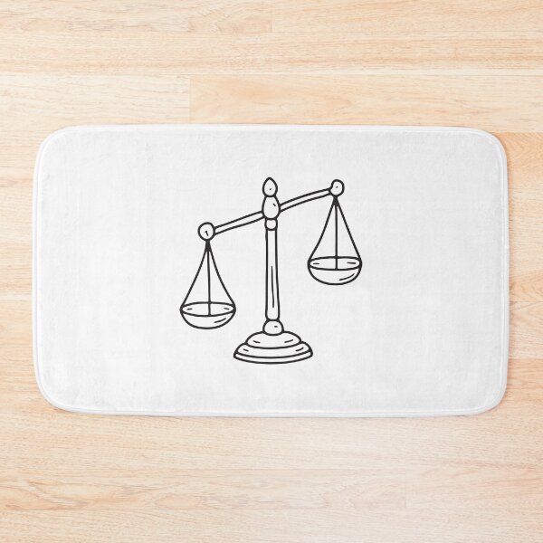 Item preview, A justice scale tilted with one side heavier than the other designed and sold by rasagamastore.