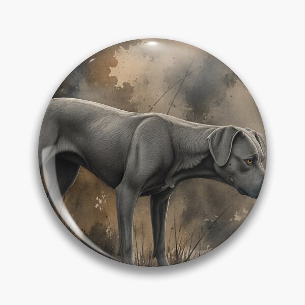 Item preview,  Blue Lacy Tracking Dog Watercolor Forest Painting designed and sold by RebelPawz.