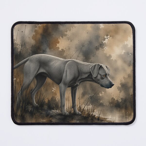 Item preview,  Blue Lacy Tracking Dog Watercolor Forest Painting designed and sold by RebelPawz.