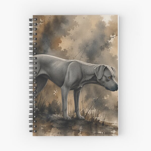 Item preview,  Blue Lacy Tracking Dog Watercolor Forest Painting designed and sold by RebelPawz.