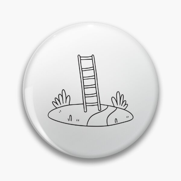Item preview, Ladder on Sloped Garden Path designed and sold by rasagamastore.