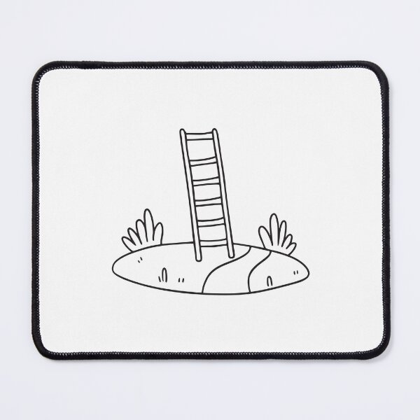 Item preview, Ladder on Sloped Garden Path designed and sold by rasagamastore.