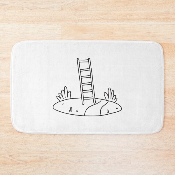 Item preview, Ladder on Sloped Garden Path designed and sold by rasagamastore.