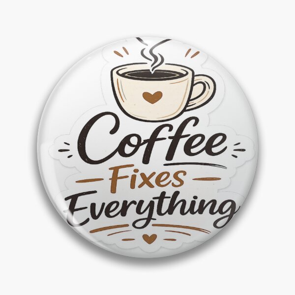 Item preview, Coffee Fixes Everything Sticker designed and sold by Genzfirevibes.