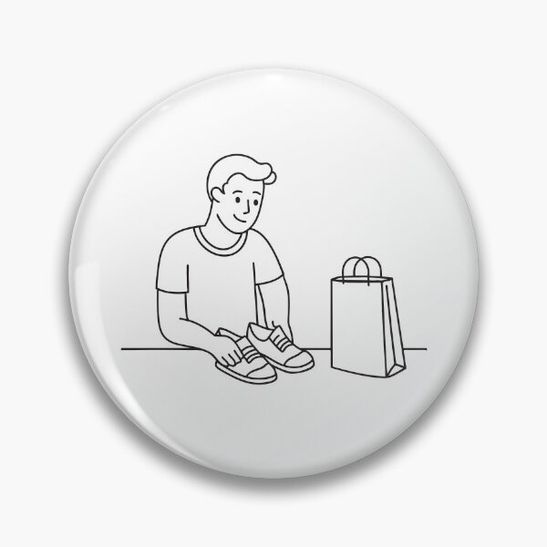 Item preview, Man Unboxing New Shoes designed and sold by rasagamastore.