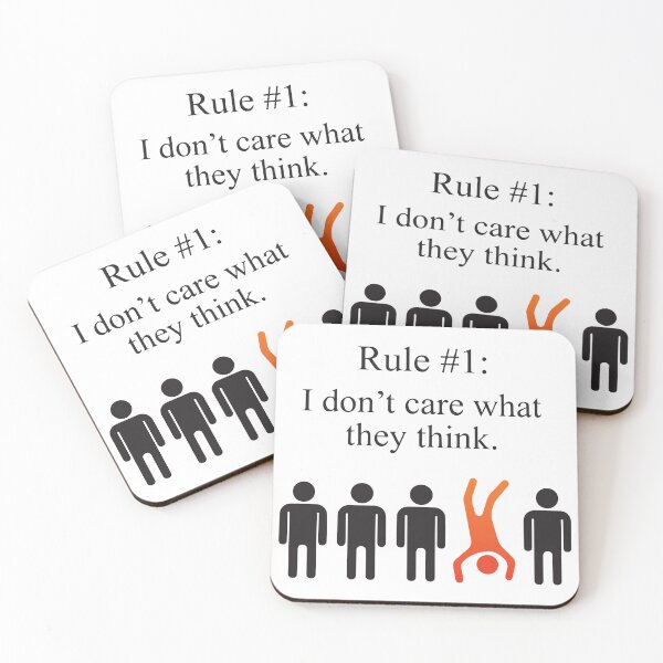 Item preview, Rule Number 1 I Don't Care What They Think Stand Out Design designed and sold by BrownHorse90s.