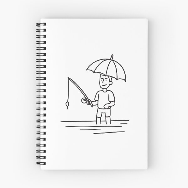 Item preview, Fisherman Wearing Umbrella Hat designed and sold by rasagamastore.