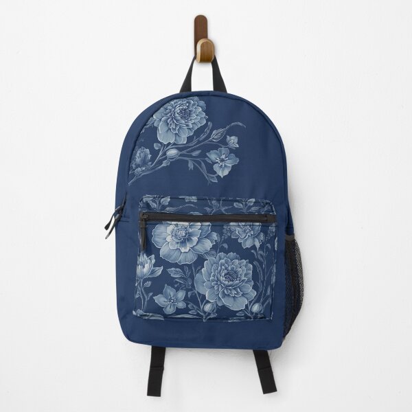 Item preview, Vintage Midnight Blue Botanical Pattern designed and sold by ArtLiberatis.