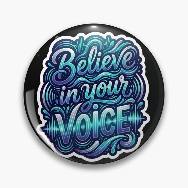 Item preview, Believe in Your Voice | Inspirational Typography Sticker | Motivational Quote Vinyl Decal | Positive Mindset Gift designed and sold by AP Digi Store.