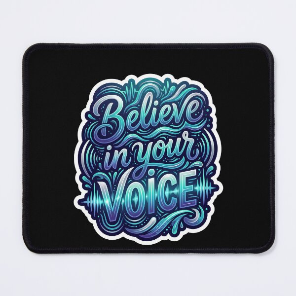 Item preview, Believe in Your Voice | Inspirational Typography Sticker | Motivational Quote Vinyl Decal | Positive Mindset Gift designed and sold by AP Digi Store.