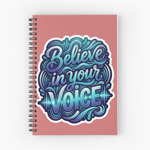 Item preview, Believe in Your Voice | Inspirational Typography Sticker | Motivational Quote Vinyl Decal | Positive Mindset Gift designed and sold by AP Digi Store.