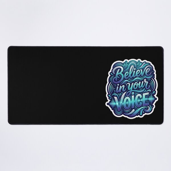 Item preview, Believe in Your Voice | Inspirational Typography Sticker | Motivational Quote Vinyl Decal | Positive Mindset Gift designed and sold by AP Digi Store.