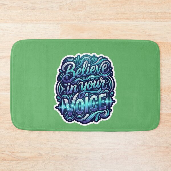 Item preview, Believe in Your Voice | Inspirational Typography Sticker | Motivational Quote Vinyl Decal | Positive Mindset Gift designed and sold by AP Digi Store.