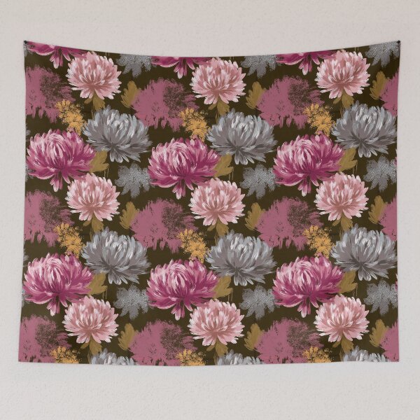 Item preview, Fragrant Chrysanthemum Floral  - Flower Bouquet Pattern  - Christmas Gifts For Women designed and sold by RoyalStarsPatts.