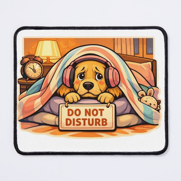 Item preview, Anxious Golden Retriever – Funny Cozy Dog Under Blanket Design designed and sold by Timeless Junction.