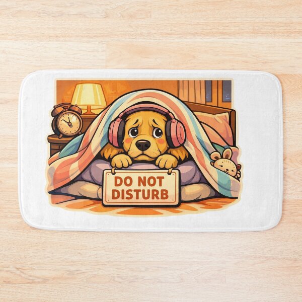 Item preview, Anxious Golden Retriever – Funny Cozy Dog Under Blanket Design designed and sold by Timeless Junction.
