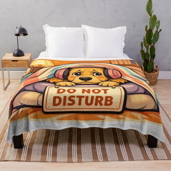 Item preview, Anxious Golden Retriever – Funny Cozy Dog Under Blanket Design designed and sold by Timeless Junction.