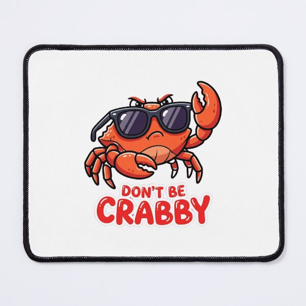 Item preview, Don't Be Crabby Funny Summer Crab Tee designed and sold by 7Four1 Designs.