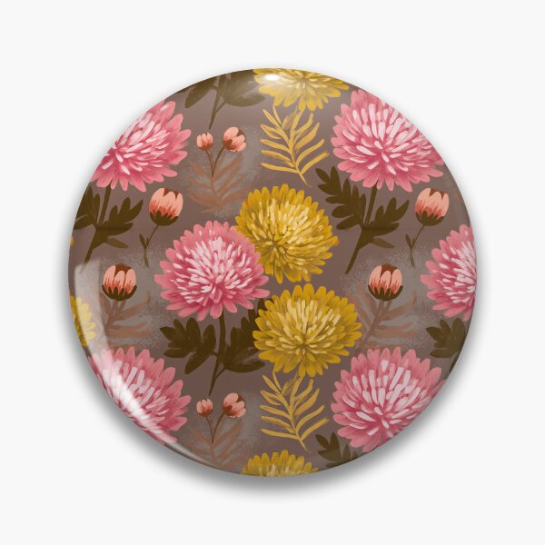Item preview, Lush Chrysanthemum  - Botanical Garden Pattern  - Dad Fathers Day Gifts designed and sold by RoyalStarsPatts.