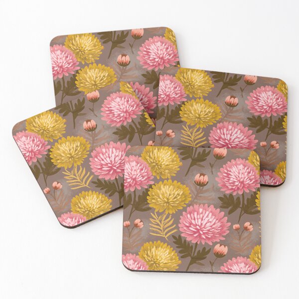 Item preview, Lush Chrysanthemum  - Botanical Garden Pattern  - Dad Fathers Day Gifts designed and sold by RoyalStarsPatts.