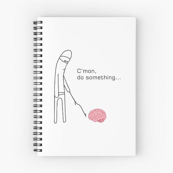 Item preview, Funny C'mon Do Something Brain Procrastination Meme designed and sold by BrownHorse90s.