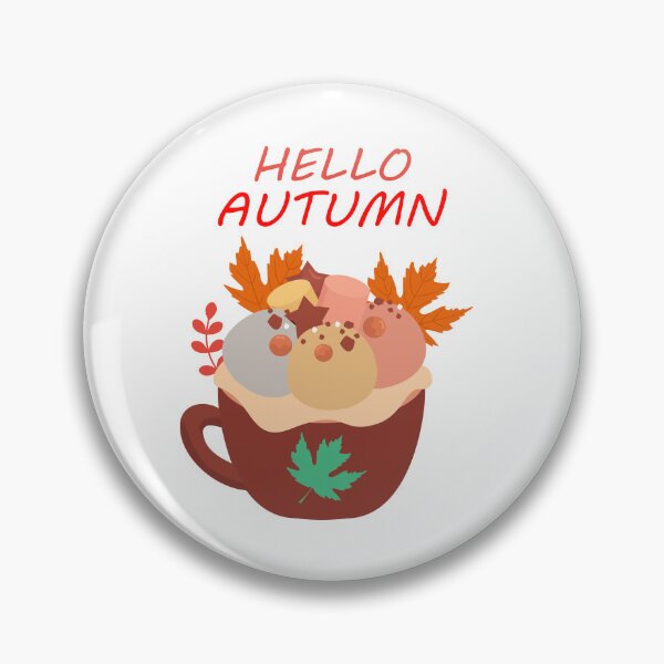 Item preview, Hello Autumn Cozy Coffee Mug | Cute Fall Season Illustration | Pumpkin Spice & Autumn Leaves Design designed and sold by Faisal  Shah.
