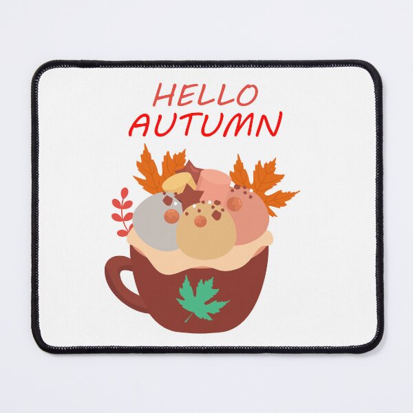 Item preview, Hello Autumn Cozy Coffee Mug | Cute Fall Season Illustration | Pumpkin Spice & Autumn Leaves Design designed and sold by Faisal Shah.