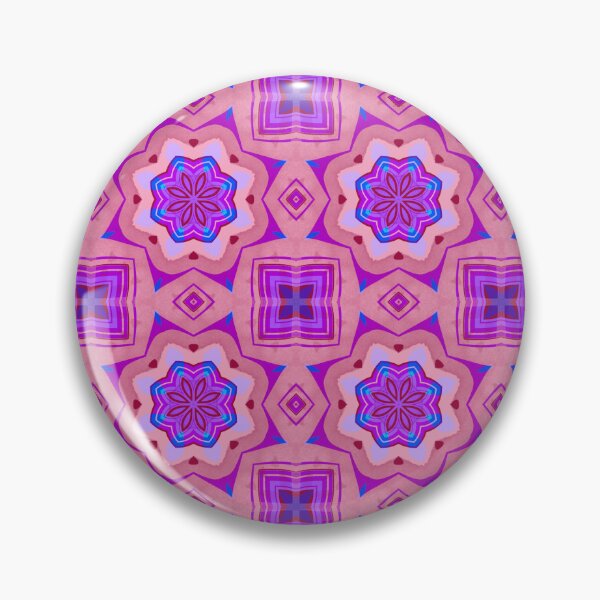 Item preview, Pink Purple Geometric Floral Pattern designed and sold by SweetLilith.