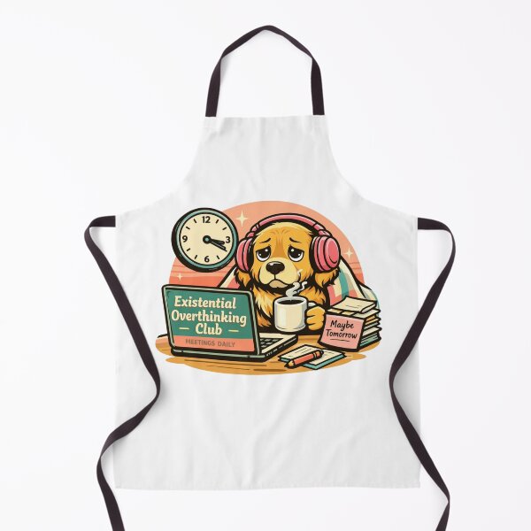 Item preview, Existential Golden Retriever – Coffee & Overthinking Club designed and sold by Timeless Junction.