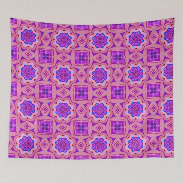Item preview, Pink Purple Geometric Floral Pattern designed and sold by SweetLilith.
