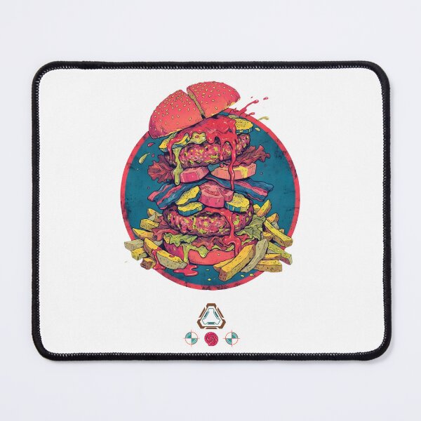 Item preview, Mega Stack Burger – Bold Food Illustration designed and sold by m-yoga-store.