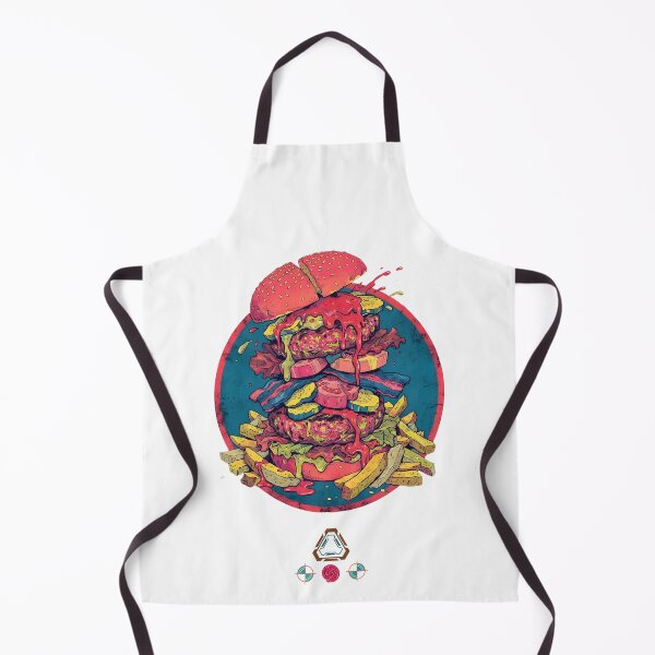 Item preview, Mega Stack Burger – Bold Food Illustration designed and sold by m-yoga-store.