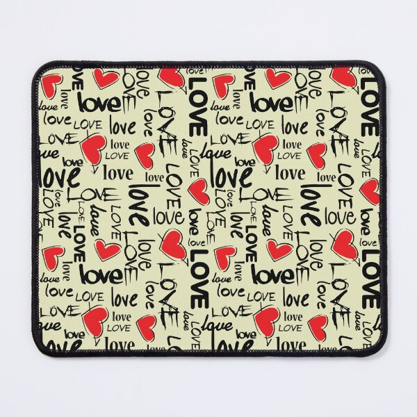Item preview, Y2K Grunge Love Typography Pattern Edgy Graffiti Hearts designed and sold by BrownHorse90s.