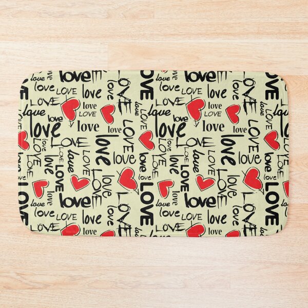 Item preview, Y2K Grunge Love Typography Pattern Edgy Graffiti Hearts designed and sold by BrownHorse90s.
