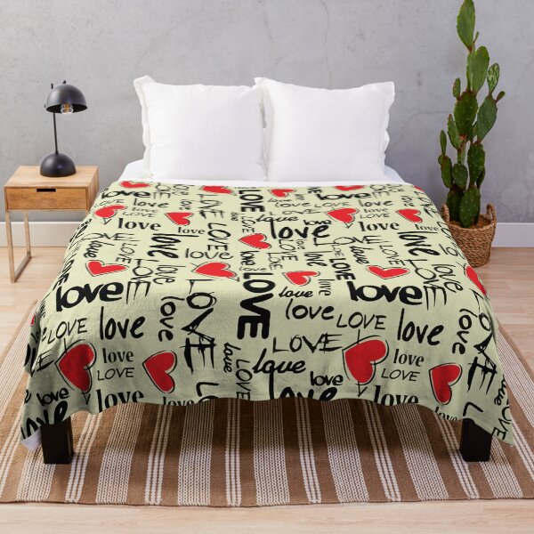 Item preview, Y2K Grunge Love Typography Pattern Edgy Graffiti Hearts designed and sold by BrownHorse90s.