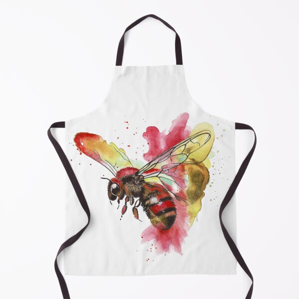 Item preview, Colourful Bee Watercolour Painting  designed and sold by calamarisky.