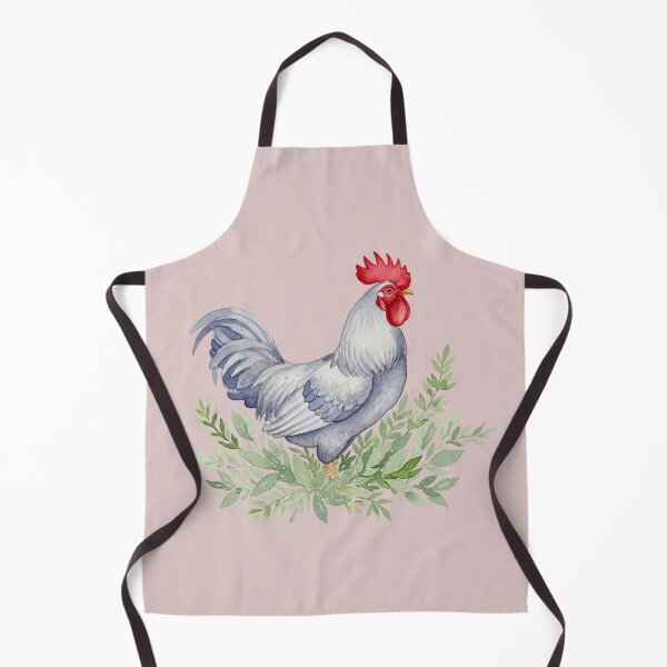 Item preview, Elegant Watercolor Rooster in Muted Green Foliage designed and sold by wissal.studio.