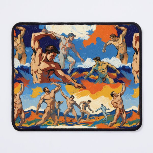 Item preview, Dynamic Muscle Men in Motion designed and sold by ZhivanCrimson.