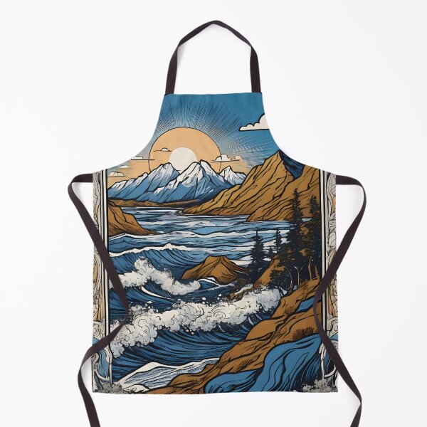 Item preview, Mystical Seascape Beneath Sacred Mountain Peaks. designed and sold by MissYouONLY.