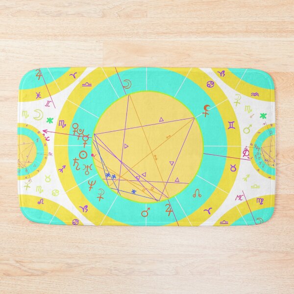 Item preview, blue - yellow of natal of astrological charts designed and sold by OrPolly.